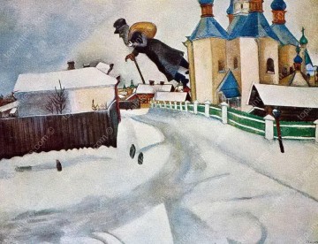 Over Vitebesk contemporary Marc Chagall Oil Paintings